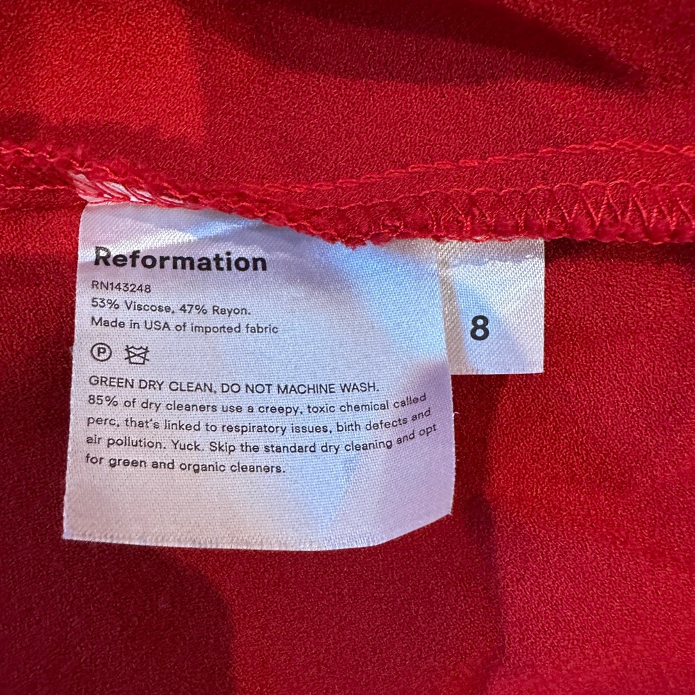 Reformation Scoop Neck Dress with Slit - Picture 3 of 4